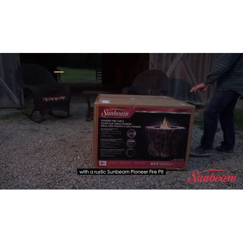 Sunbeam Pioneer Concrete Propane Fire Pit Table & Reviews Wayfair Canada